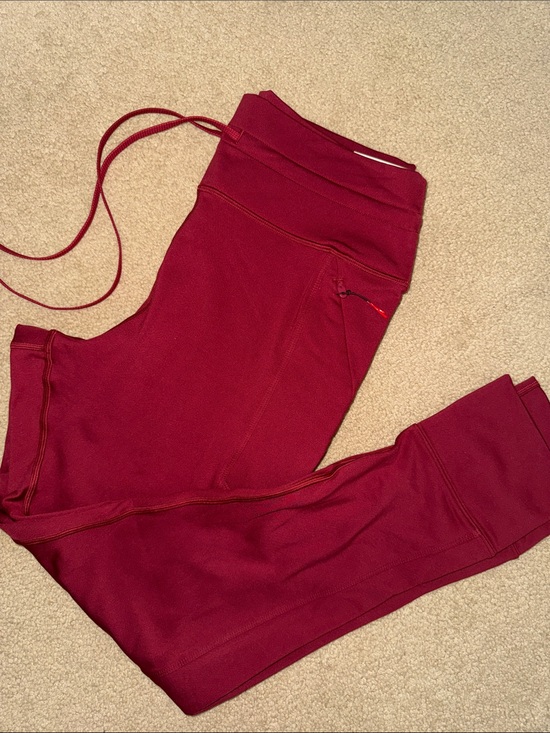 Pants - Aerie- offline warm up leggings XL NWT - wine red